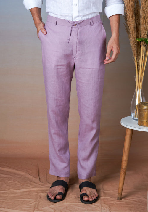 LILAC - LINEN EAZY PANT