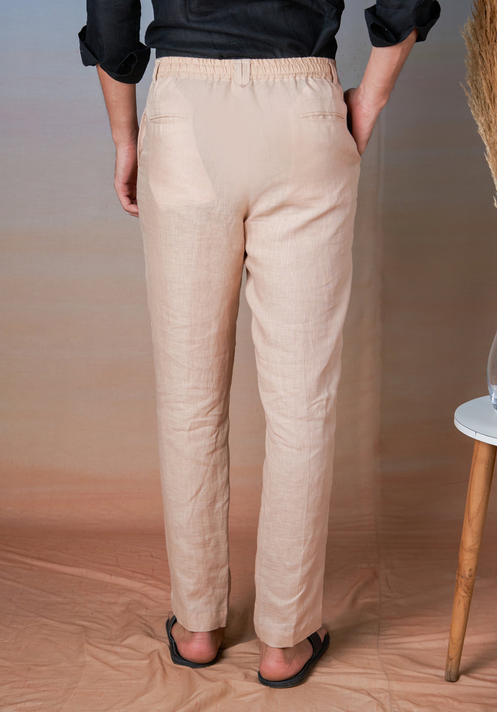 SWISS COFFEE - LINEN EAZY PANT